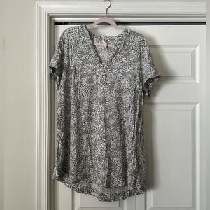 EUC H&M white and black mini dress